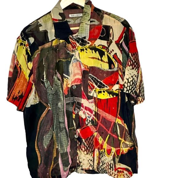 Our Legacy Other - Our Legacy Peace Crowd Box Shortsleeve Shirt Size Medium